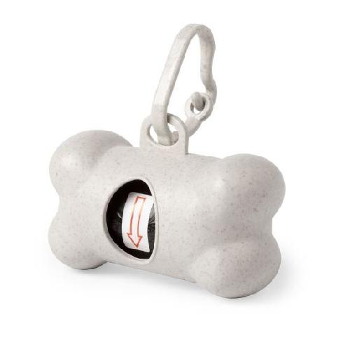 Printed Logo Bamboo Fibre Bone Shaped Dog Bag Waste Dispenser